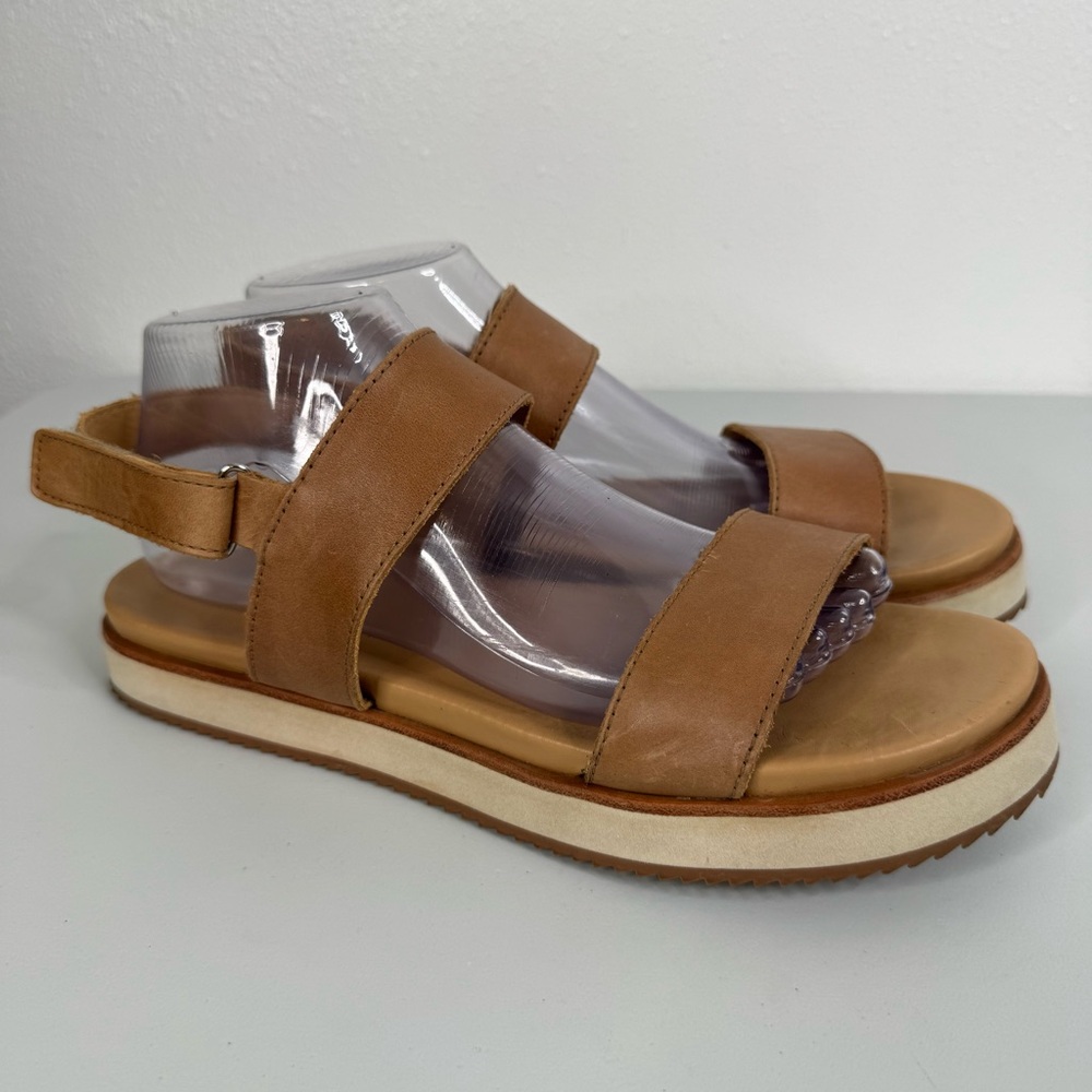 Nisolo Go To Platform Brown Leather Sandals Size 10‎